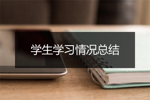 学生学习情况总结